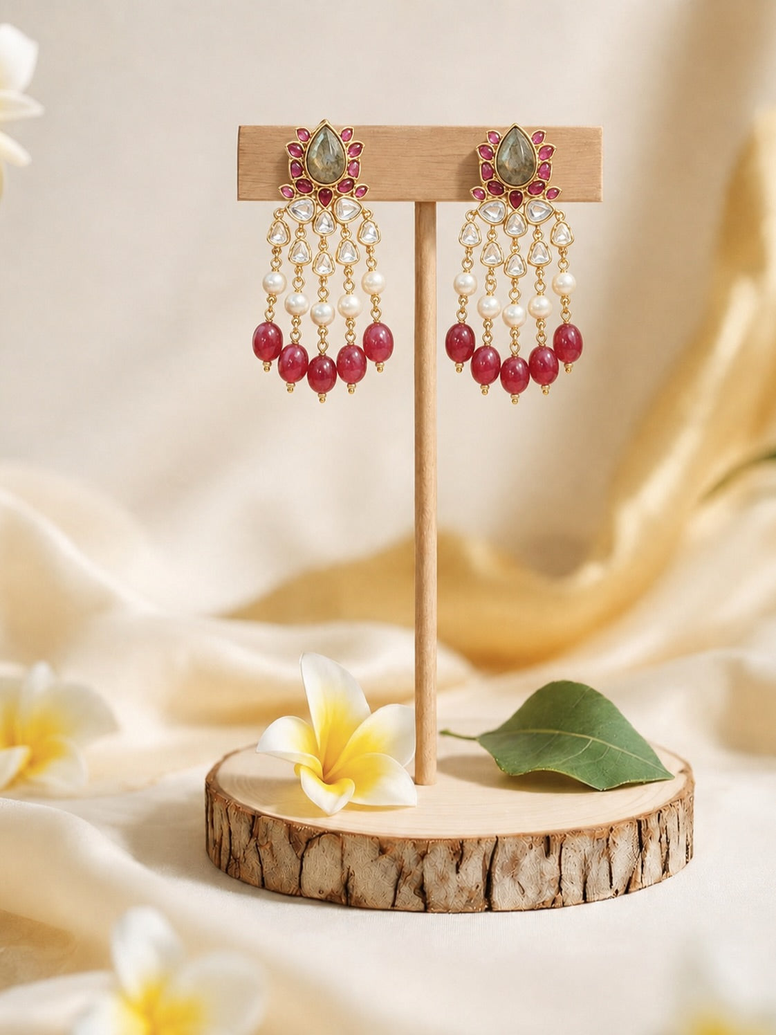 Onam 2026 Statement Earrings – KPK024 product image 2
