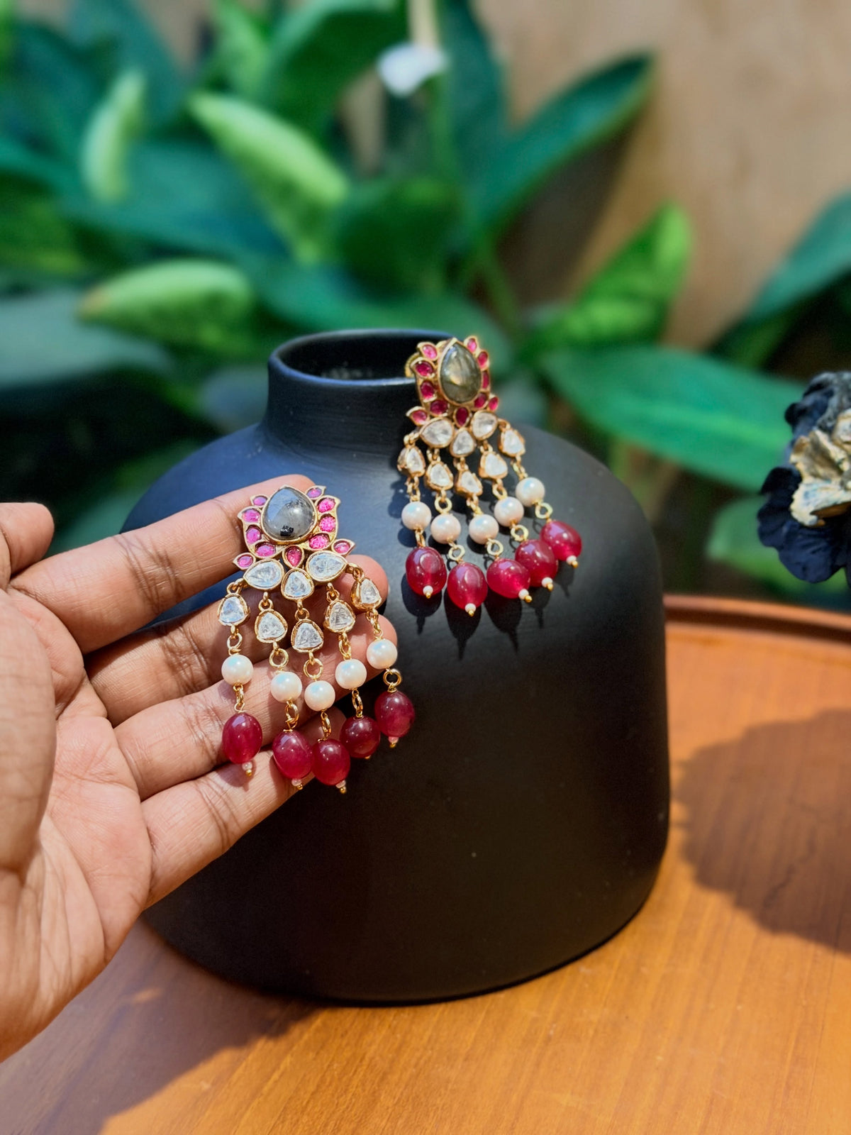 Onam 2026 Statement Earrings – KPK024 product image 3